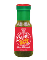 Cajun Nation CAJUN HEAT Green Chow Chow Relish 6oz - Crushed Green Pepper & Onion Spicy Relish, No MSG, Low Sodium- Zesty Tangy Pepper Flavor from