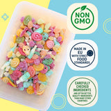 Candy Coated Marshmallow Barrels - 4 Colours - Crunchy Candy Shell & Soft Chewy Center - Colorful Bite-Size Treats - Pick & Mix 8oz - 1/2 lbs - 227g