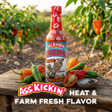 Ass Kickin’ Original Habanero Hot Sauce (5 oz) - Serrano & Habanero Blend - Medium Heat Gourmet Hot Sauce for Tacos, Wings & Pizza