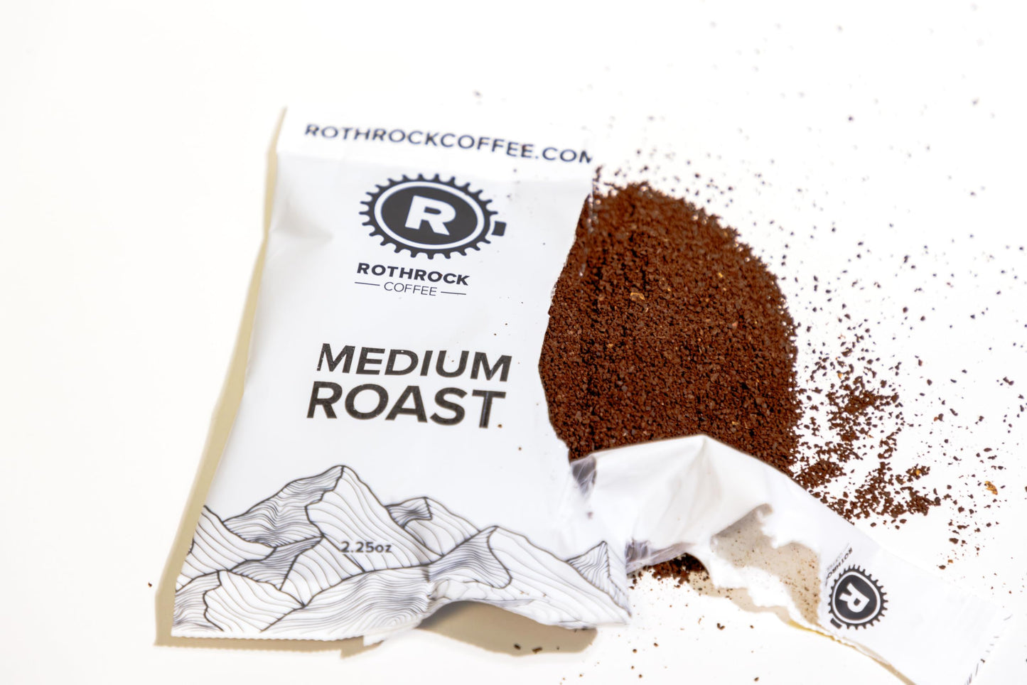 Rothrock Coffee - Medium Roast - Pre-Ground Fractional Coffee - 2.25 Ounce, 36 Count
