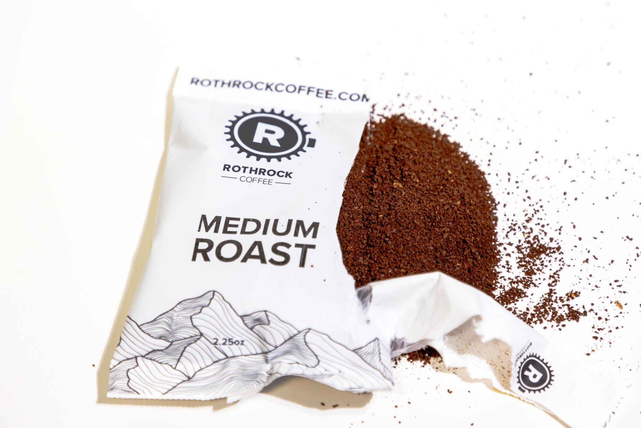 Rothrock Coffee - Medium Roast - Pre-Ground Fractional Coffee - 2.25 Ounce, 36 Count