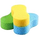 Temede Car Wash Sponge, Large All Purpose Sponges for Cleaning, 2.4in Thick Foam Scrubber Kit, Sponges for Dishes, Tile, Bike, Boat, Easy Grip Sponge