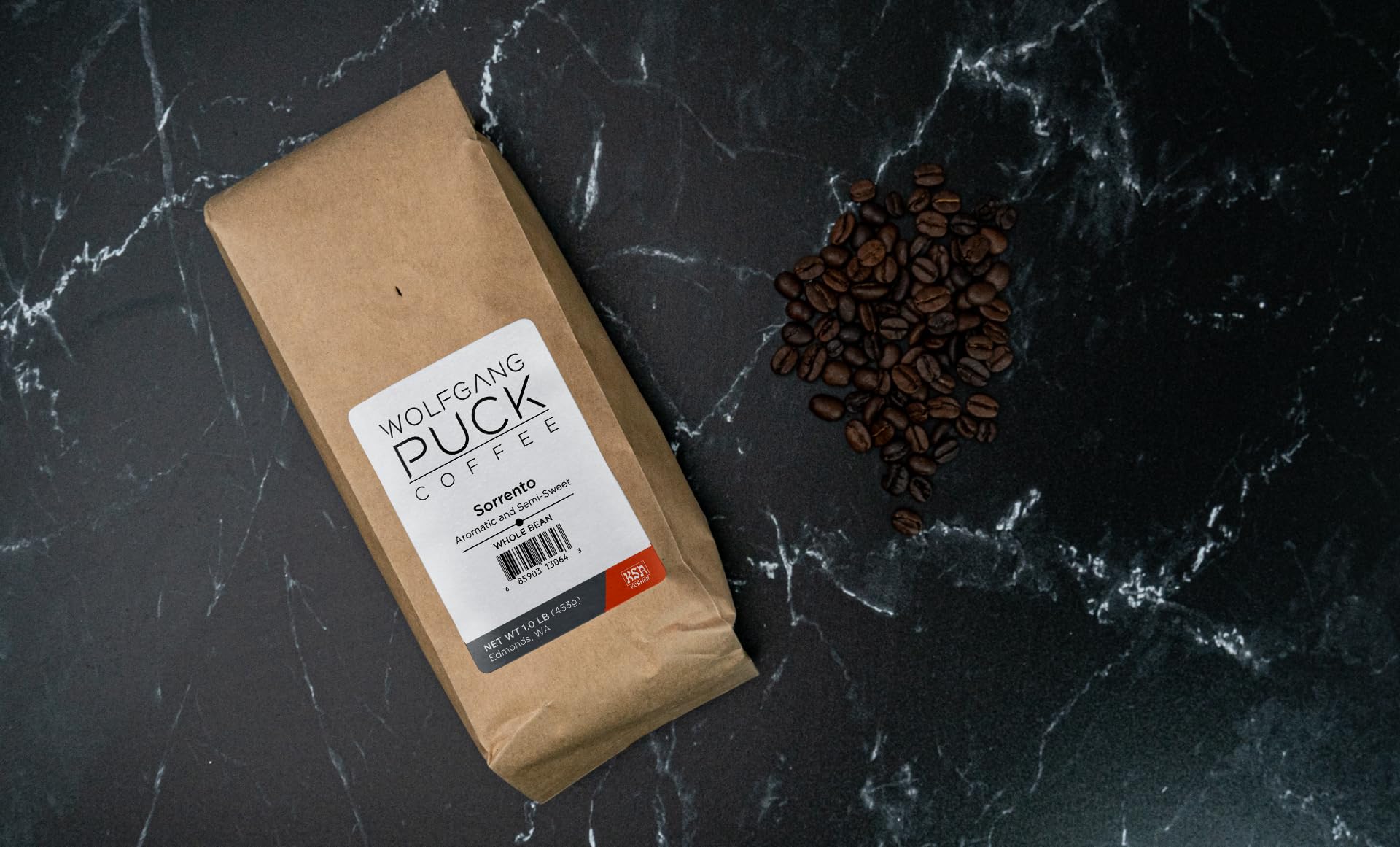 Wolfgang Puck Coffee, Sorrento, Whole Bean Coffee, 1-Pounds, 3 Count