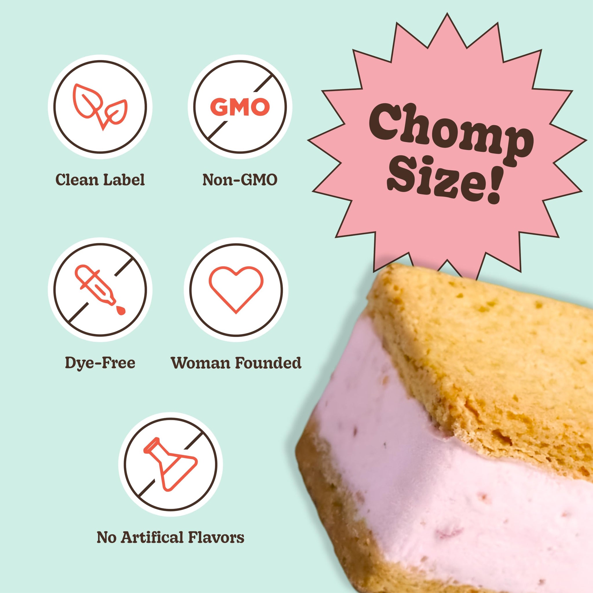 Nightingale Ice Cream Sandwiches, Strawberry Shortcake Ice Cream Sandwich, 2.6 Ounce (Pack of 1)