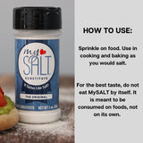 MySALT Salt Substitute - 100% Sodium Free - Set of 6 Varieties - Add the Tasty Salty Flavor You Are Missing to Your Low Sodium Diet