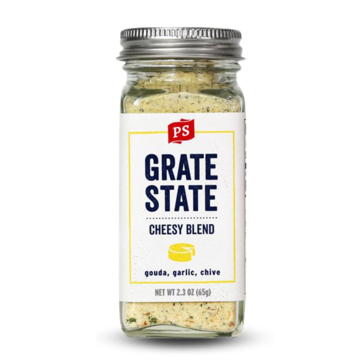 PS Seasoning Grate State Cheesy Blend Seasoning, Garlic Parmesan Mix for Mac and Cheese, Pasta, Fries, and More, Wisconsin-Crafted Zero Calorie