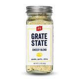 PS Seasoning Grate State Cheesy Blend Seasoning, Garlic Parmesan Mix for Mac and Cheese, Pasta, Fries, and More, Wisconsin-Crafted Zero Calorie