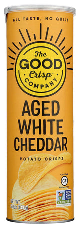 The Good Crisp Company, Potato Crisps Aged White Cheddar, 5.6 Ounce