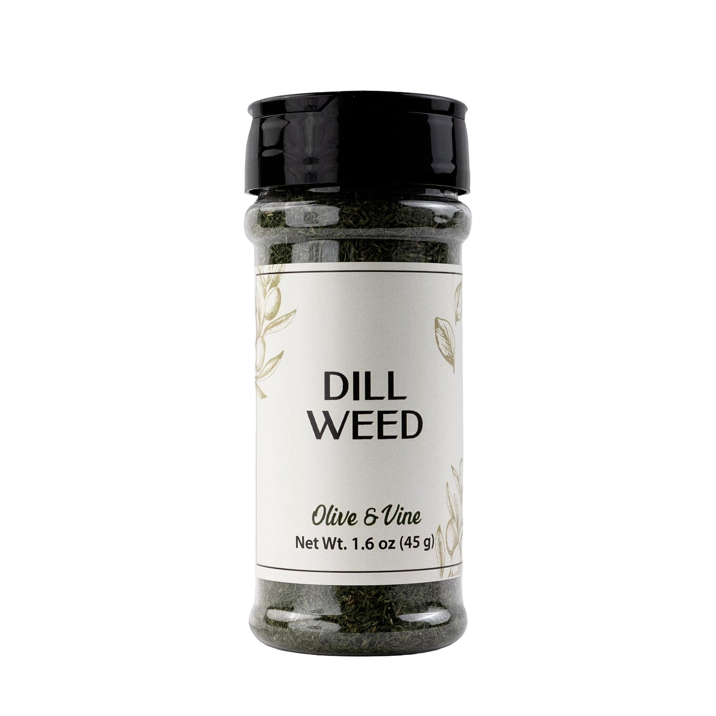 Olive & Vine Dill Weed, Fresh Herb Flavor, For Dressings & Seafood, Rich Tradition, Authentic Taste, For Global Recipes (1.6 Ounce)