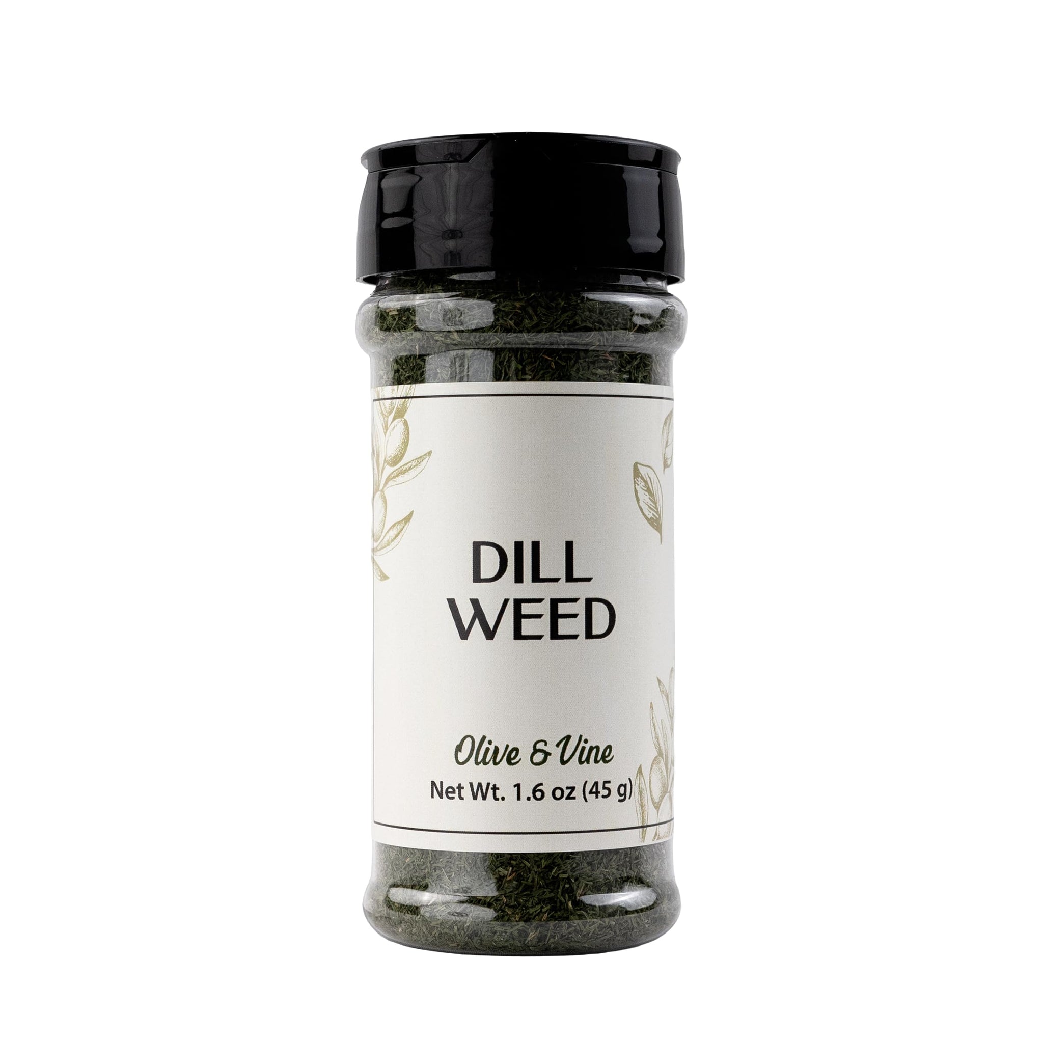 Olive & Vine Dill Weed, Fresh Herb Flavor, For Dressings & Seafood, Rich Tradition, Authentic Taste, For Global Recipes (1.6 Ounce)