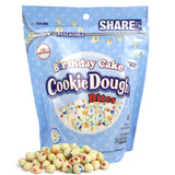 Bulk Cookie Dough Bites Birthday Cake, Candy Dessert Toppers, Share Size Resealable Bag, 10.5 Ounces