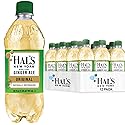 Hal's New York Seltzer Water, Ginger Ale Sparkling Water, 20 Fl Oz Bottles (Pack of 12)