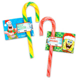 Spongebob Squarepants Candy Cane Stocking Stuffers - Bundle with 24 Flavored Candy Canes Plus To/From Cards and Stickers | Spongebob Individually