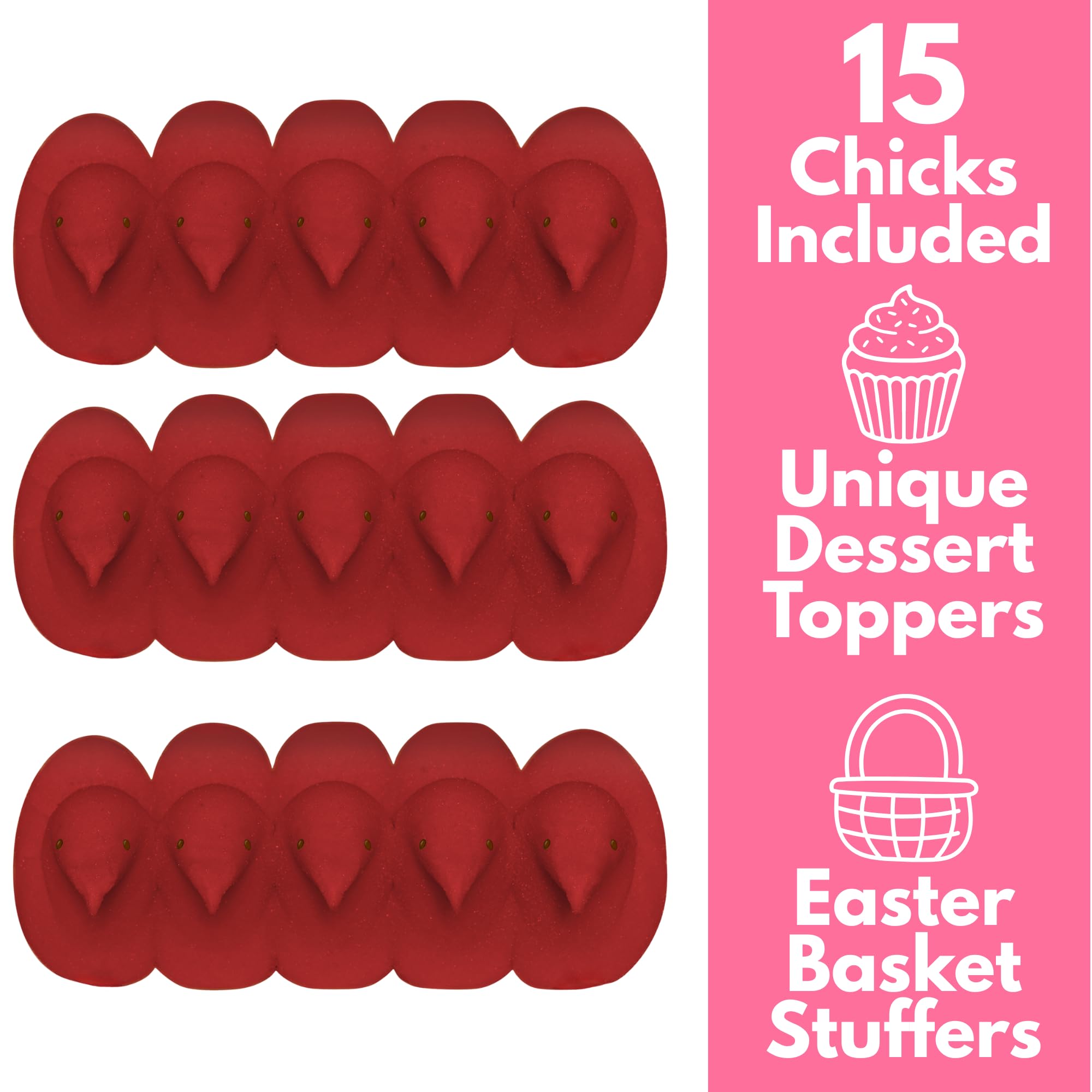 Peeps Dr Pepper Flavored Marshmallow Treats, Soda Pop Inspired Candy, 5 Count Chicks, Easter Basket Stuffers, Pack of 3