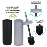 Deep & Sturdy Toilet Bowl Brush with Holder - Durable Scrubbing - Toilet Cleaners - Household Essentials - Bathroom Cleaner - Cleaning Supplies