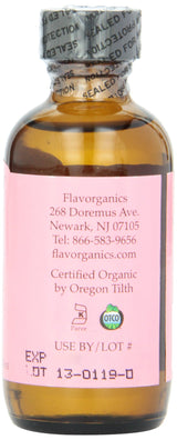 Flavorganics Organic Almond Extract, 2 Ounces Glass Bottle