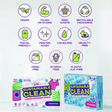 Laundry Detergent Sheets - 3 Pack Made in Sweden, Up to 300 loads 150 Sheets, Sustainable Clean Liquidless Technology, Dissolves Instantly, No Harsh