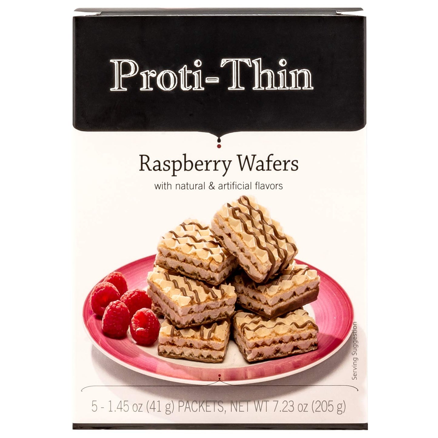 Proti-Thin High Protein Raspberry Wafer Squares, 15g Protein, Low Calorie, Low Carb, Low Sugar, Aspartame Free, Diet Wafer Bars, Healthy Snack, 2