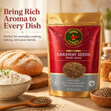 Spice Magic Caraway Seeds 1 lb (454 g) | 100% Natural, Non-GMO, Vegan | Fresh & Aromatic Spice for Pickles, Sauces, Rye Bread Baking, Cooking