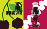 Pomona Organic Pure Black Cherry Juice, Cold Pressed Organic Juice, Non-GMO, No Sugar Added, Not from Concentrate, Gluten Free, Kosher Certified