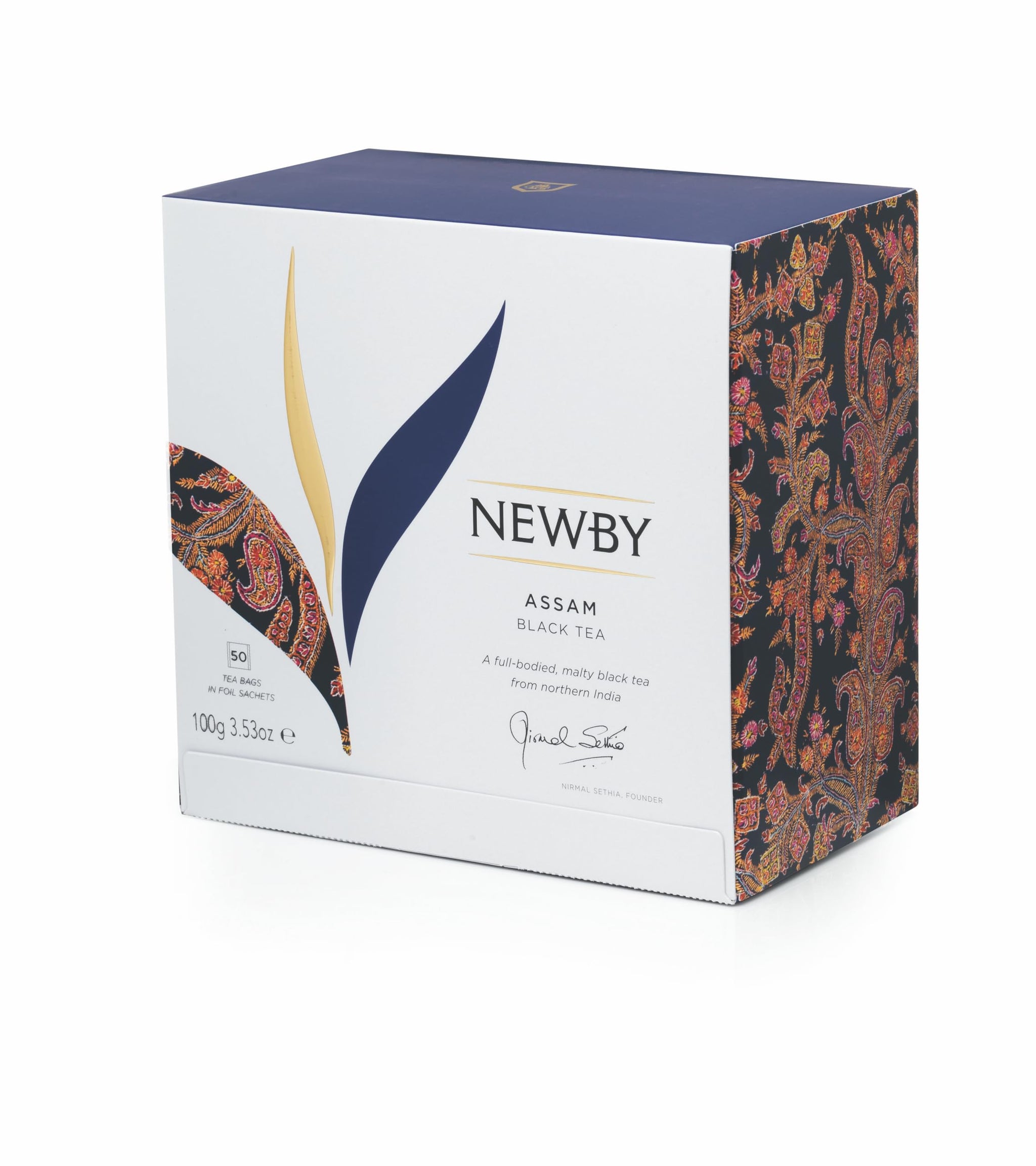 Assam Tea - 50 Individually Wrapped Tea Bags - Malty with honey hints.