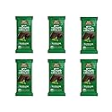 Missy J's Organic Carob Dark Delights Unsweetened Mint Candy Bar 3 Oz 6 Pack | Keto, Vegan and Gluten-Free | Healthy Caffeine Free Substitute