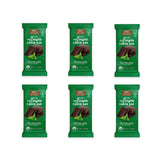 Missy J's Organic Carob Dark Delights Unsweetened Mint Candy Bar 3 Oz 6 Pack | Keto, Vegan and Gluten-Free | Healthy Caffeine Free Substitute