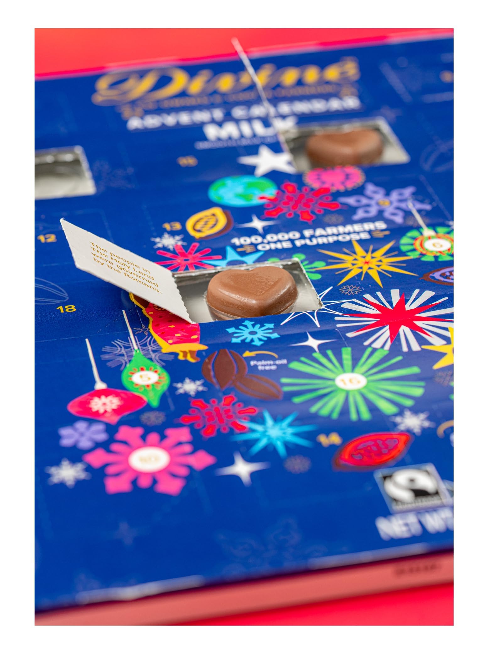 Divine Advent Calendars - Pack of 2 - Milk Chocolate - Delicious Traditions for Friends and Family - Great for Sharing - Great Taste and Fun to Use