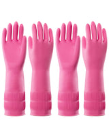 PACIFIC PPE 2 Pairs Reusable Rubber Gloves for Washing Dishes and Cleaning Tasks, Water Resistant Household Gloves for Kitchen Bathroom, Grippy Latex