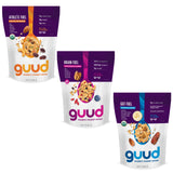GUUD Fuel Pack Muesli Cereal Variety Pack, 12 Ounce (Pack of 3), Athlete Fuel, Brain Fuel, Gut Fuel, Vegan, Non-GMO Certified, Kosher