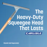 Carlisle FoodService Products 4007100 Professional Single Blade Squeegee with Zinc Plated Handle, 16", Rubber