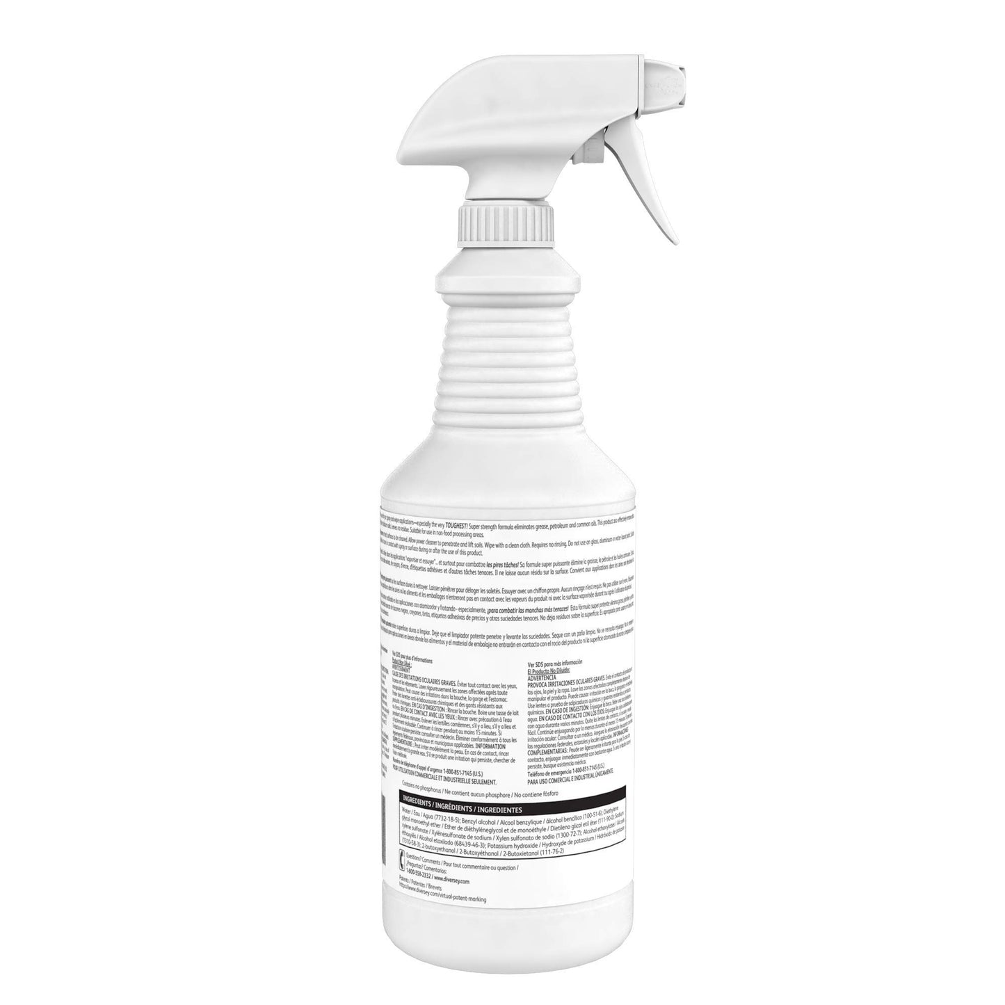 Spitfire 95891789 RTU Power Cleaner, Heavy Duty Degreaser for Shops & Kitchens, Pine Scent, Ready-to-Use Capped, 32-Ounce (Pack of 12 with 12 Spray