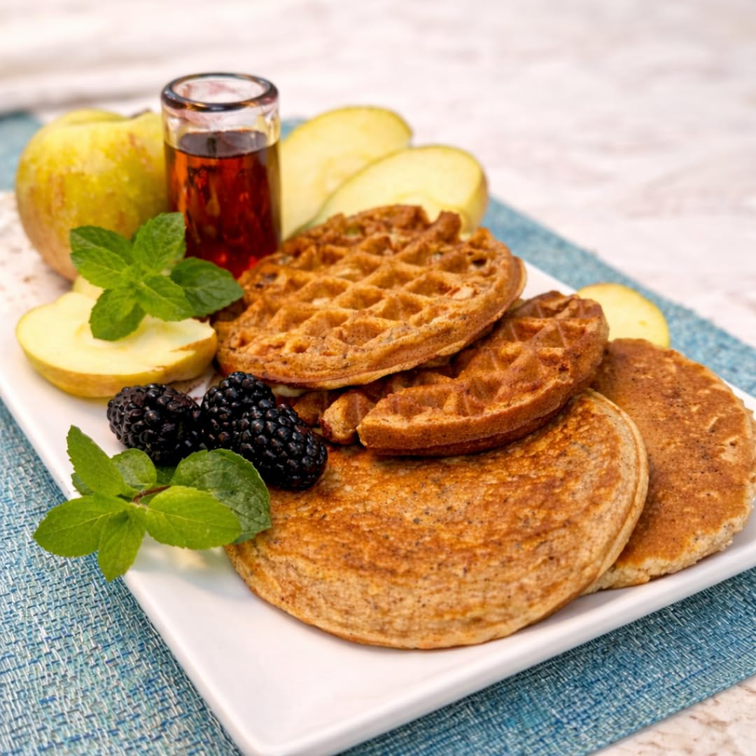 Dojo Fresh Homestyle Protein Pancake Mix, Plant-Based & Vegan, 28g Protein per Serving, Non-GMO, Just Add Water, High-Protein Pancakes, Waffles & Baking Mix (8 oz)