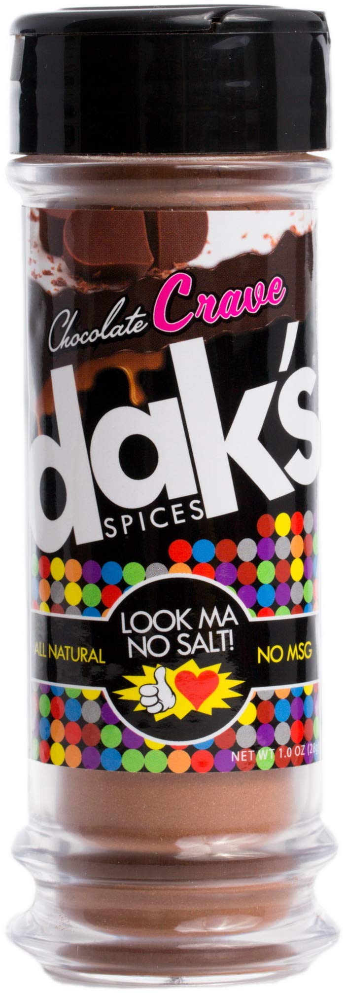 DAK's Spices Chocolate Crave Flavor | Salt, MSG, Preservative & Potassium Free | Low Carb & Keto Friendly | Perfect for Clean Eating & Adding Flavor