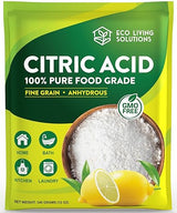 Eco Living Solutions 100% Citric Acid Powder - Food Grade | Citric Acid For Cleaning & Bath Bombs | Great For Cooking & Canning | Fragrance Free |