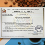 Plantation Blue 100% Blue Mountain Coffee Medium Roast Whole Beans from Jamaica (8oz)