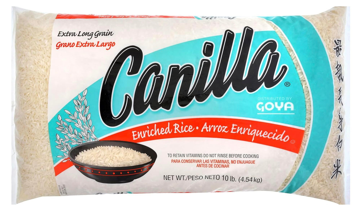Goya Canilla Extra Long Grain Rice, 10 Pound, 2-Pack