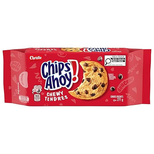 ChristieChips Ahoy Chewy Chocolate-Chip Cookies, 271g9.6oz, (Imported from Canada)