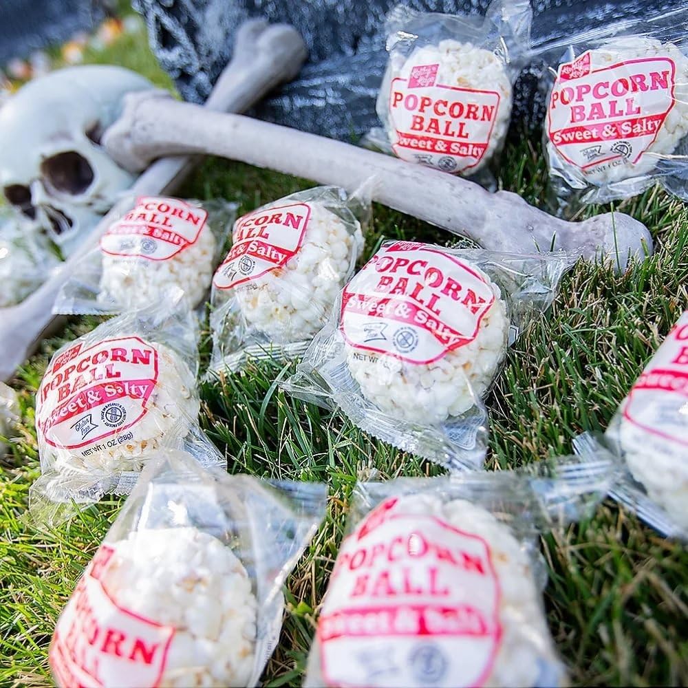 Bulk 100 Piece Kathy Kaye Sweet & Salty Popcorn Balls, Great for Work Gatherings, Fundraisers, Birthday and Other Grand Event Treats