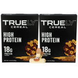 Truely Cereal Chocolate Pb - 2 Pack 7.05 oz Boxes - Protein for Breakfast - High Protein Snack - Protein Option - Truely Cereal with a Random Item