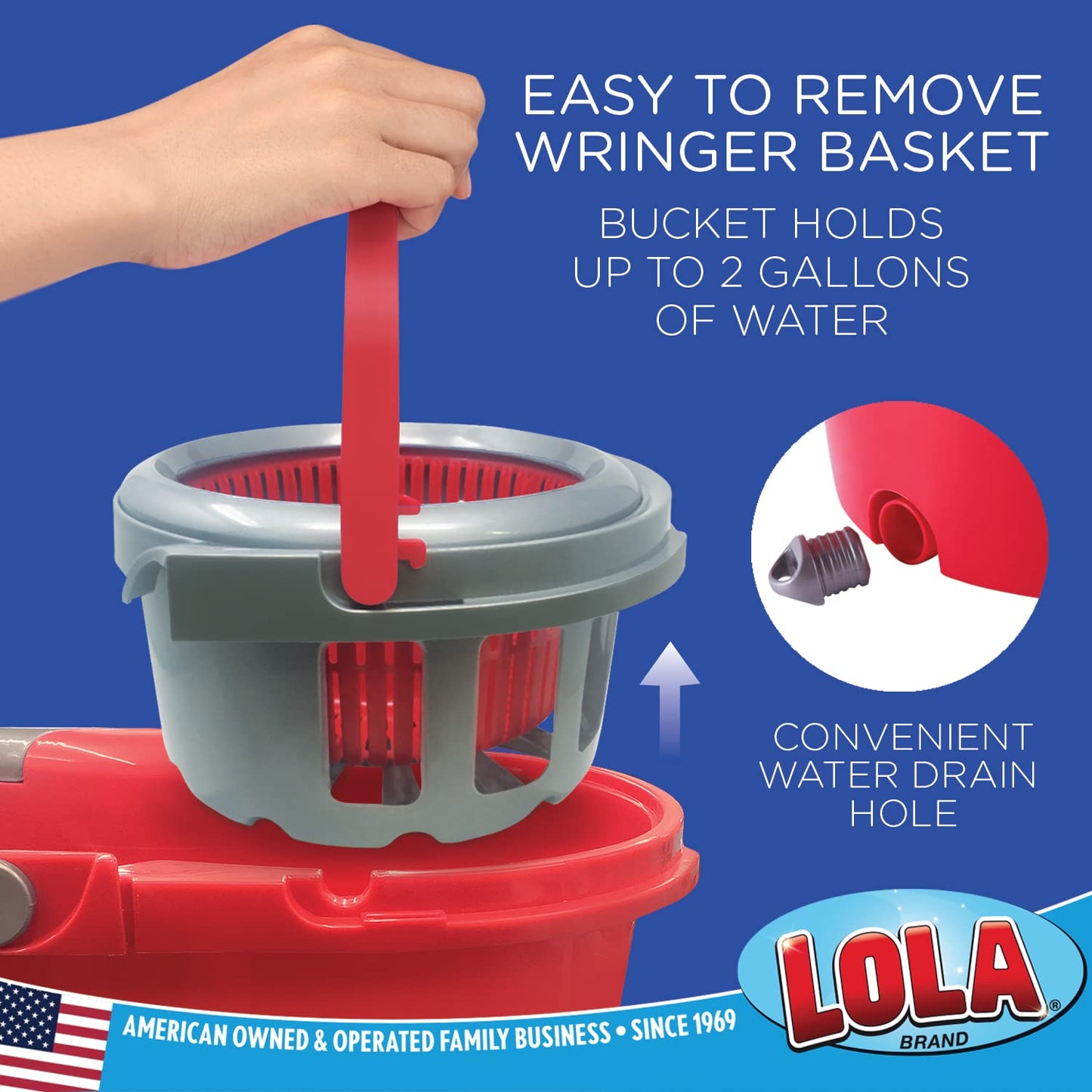 LOLA Revolution Microfiber Spin Mop Refill, Braided Pad, Super Absorbent, Reusable & Machine Washable, Does Not Drip Or Streak, 1 Pack