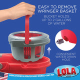 LOLA Revolution Microfiber Spin Mop Refill, Braided Pad, Super Absorbent, Reusable & Machine Washable, Does Not Drip Or Streak, 1 Pack