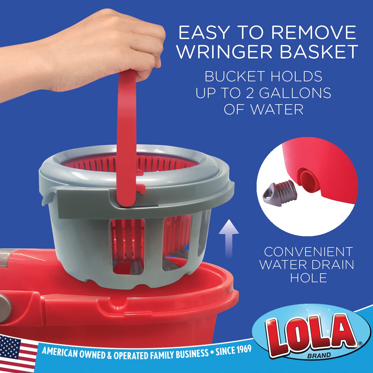 LOLA Revolution Microfiber Spin Mop Refill, Braided Pad, Super Absorbent, Reusable & Machine Washable, Does Not Drip Or Streak, 1 Pack