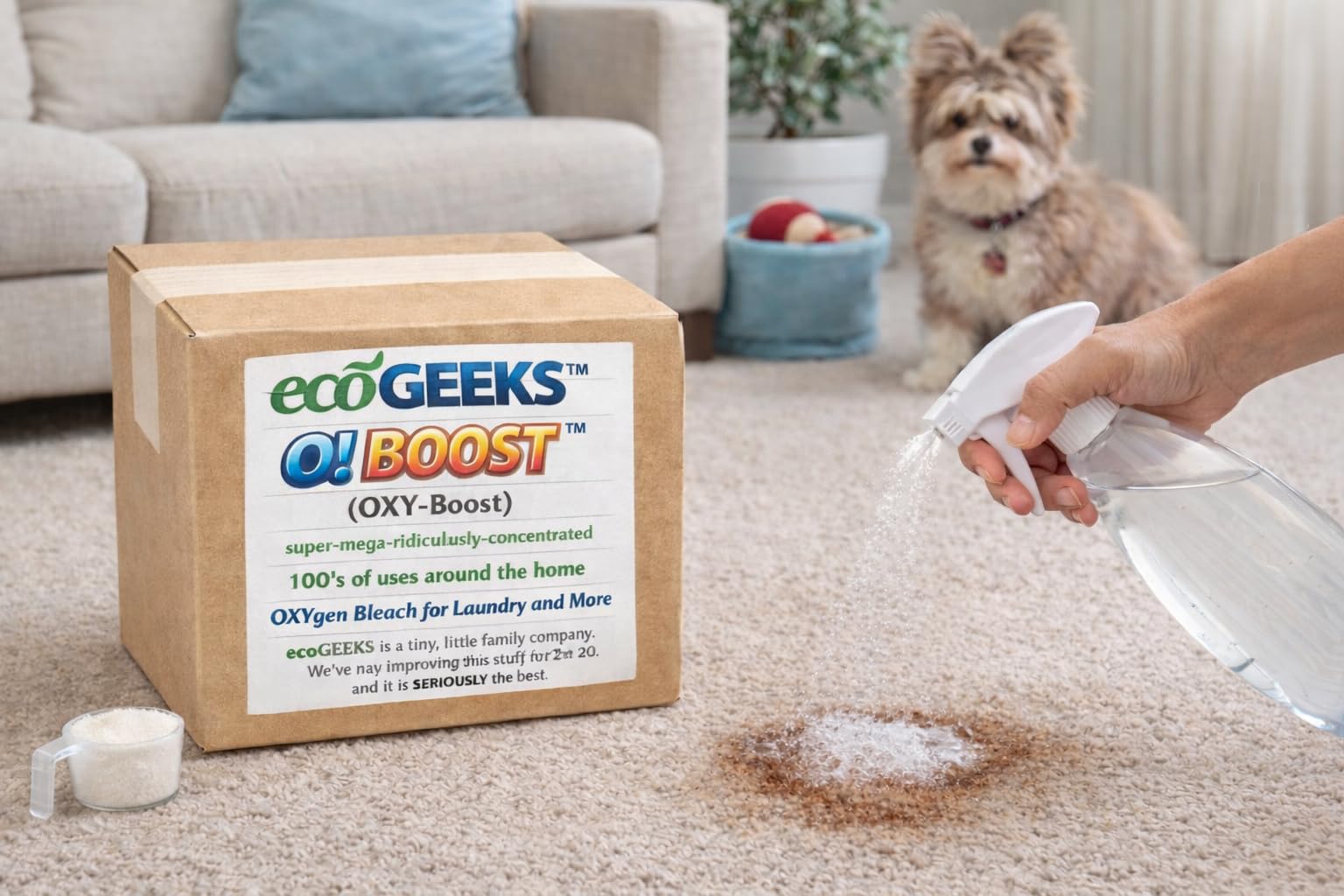 ecoGEEKS O! Boost (OXY-Boost) Multi-Purpose Oxygen Bleach Cleaner 10 LBS Bulk