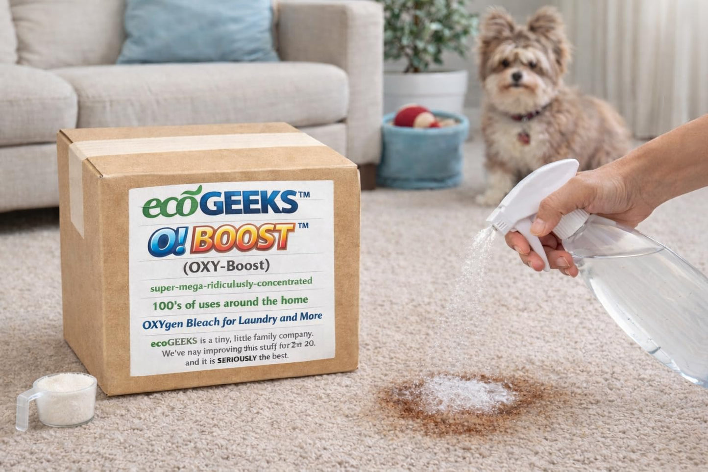 ecoGeeks OXY-BOOST Oxygen Bleach 20LB Bulk Packaged by ecoGeeks