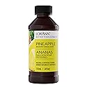 LorAnn Pineapple Bakery Emulsion, 4 oz - Intense Pineapple Flavor Extract for Baking, Cookies, Frosting, Ice Cream, Pineapple Pie, Smoothies