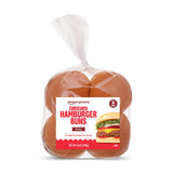 Amazon Grocery, White Enriched Hamburger Buns, 12 Oz, 8 Ct
