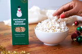 Snowman Kisses Gourmet Popcorn Kernels by Dell Cove Spices - Unique Christmas Stocking Stuffer Gift - Ideal for Stovetop, Popcorn Machines and Popcorn