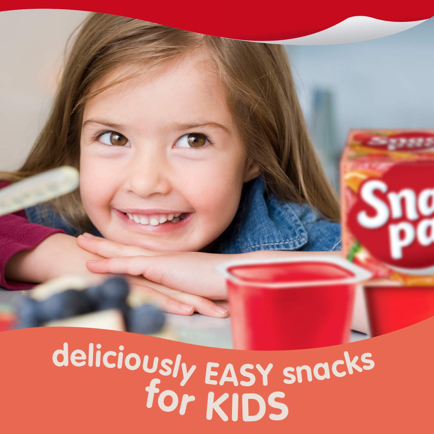 Snack Pack Strawberry and Orange Flavored Juicy Gels Cups, 3.25 oz., 4-Count