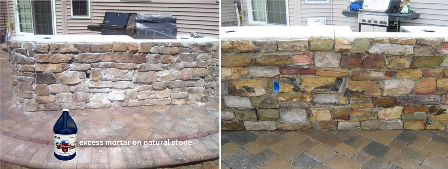 EaCo Chem NMD 80 -#1 New Masonry Detergent - Powerful Safe & Effective - Remove Efflorescence and Mortar Smears From Brick, Stone, Limestone